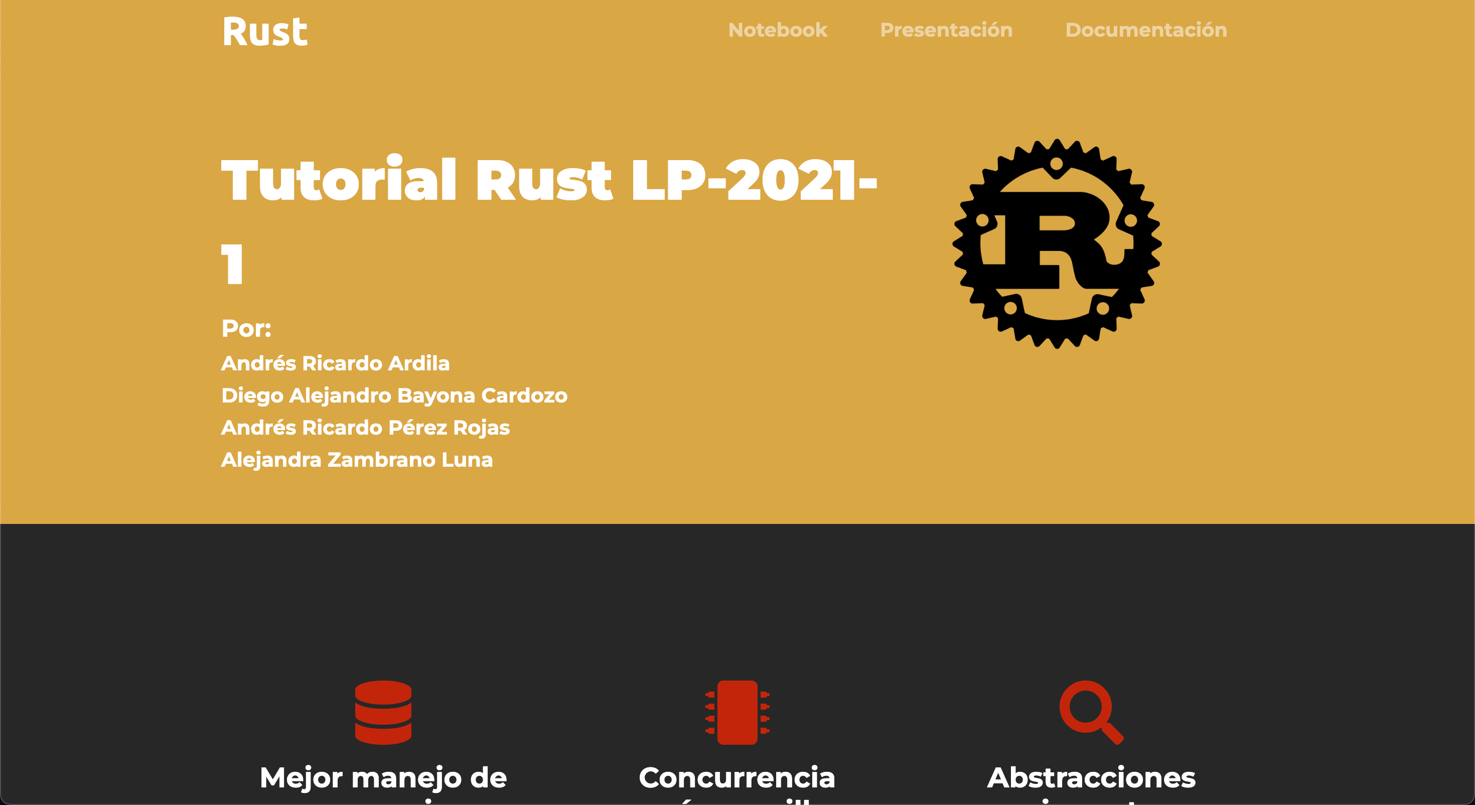 Previsualizaci&oacute;n de Rust 2021-01