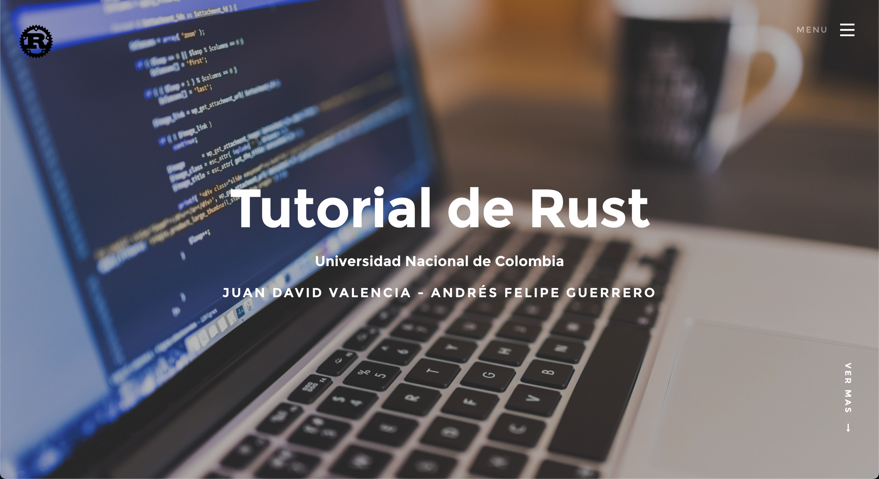 Previsualizaci&oacute;n de la p&aacute;gina Rust original